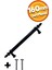 160 mm Siyah Çekmece Kulpları Dolap Mobilya Kulp Sert Polimer Kulpu Vidadahil ( 16 cm ) = 160 mm ( 10 Adet ) 2