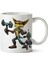 Ratchet-Clank-Transparent Iki Tarafı Baskılı Kupa Bardak 1