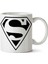 Superman Logo Siyah Iki Tarafı Baskılı Kupa Bardak 1
