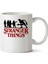 Stranger Things Logo Yazı Iki Tarafı Baskılı Kupa Bardak 1