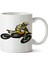 Motocross Motorsiklet Iki Tarafı Baskılı Kupa Bardak 1