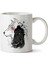 Once Crow Jon Snow And Ghost Game Of Thrones Iki Tarafı Baskılı Kupa Bardak 1
