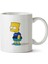 Bart Simpson Bart Pato Futsal.png Iki Tarafı Baskılı Kupa Bardak 1