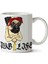 Pug Life Bread Puppy Toy Dog Portable Iki Tarafı Baskılı Kupa Bardak 1
