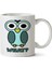 Owl Says Ne Iki Tarafı Baskılı Kupa Bardak 1