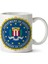 Fbı Logo Seal Of The Federal Bureau Iki Tarafı Baskılı Kupa Bardak 1