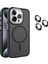 iPhone 15 Pro Max Uyumlu Kılıf + Lens Koruyucu Magsafe Şarj Özellikli Çift Renkli Arkası Sararmaz Mat 1