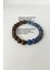 Bade Accessories 8 mm Lapis Lazuli, Kaplangözü, Hematit Doğaltaş Bileklik 2