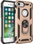 Apple iPhone 7 Kılıf Sofya Yüzüklü Silikon Kapak - Gold 1