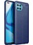 Oppo Reno 4 Lite Kılıf Focus Derili Silikon - Lacivert 1