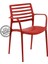 Lixa Kollu Bahçe Sandalye Kırmızı 1