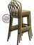 Santos Bahçe Bar Sandalye Beyaz - 65 cm 4