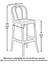 Santos Bahçe Bar Sandalye Siyah - 65 cm 5
