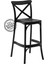 Torres Bahçe Bar Sandalye Siyah - 65 cm 1