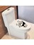 Gülen Yüz Dekoratif Klozet Kapağı Banyo Wc Sticker 2