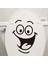 Gülen Yüz Dekoratif Klozet Kapağı Banyo Wc Sticker 4