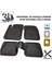 Renault Megane 2 2002-2008 Araca Uyumlu 3D Lüx Havuzlu Siyah Oto Paspas Takımı 2