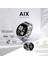 AIX Bluetooth 5.3 IP68 Su Geçirmez Always On Display AMOLED Ekran 1.43 inç Arama Özellikli iOS&Android Uyumlu Nabız Spor Kan Oksijen Takibi 37mm Akıllı Saat Siyah 7