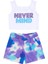 Never Mind Kız Çocuk Crop Top Batik Şort Takım 3