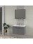 Arya 85 cm Mat Gri Banyo Dolabı 1