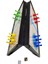 Flying Chess Style 25 cm Plastik Manyetik Uçan Satranç, Satranç Tahtası, Dört Renkli Kızma Birader Satranç, Ebeveyn-Çocuk Oyunları, Elastik Katlanabilir Satranç Tahtası (Yurt Dışından) 5