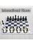 International Chess Style 1 Takım 25 cm Vintage Satranç Oyma Katlanabilir Ps Çocuklar Çocuklar Için Kolay Tutuş Inci Membran Satranç Taşları (Yurt Dışından) 2