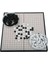 20CM x 20CM Stili Çocuk Yetişkin Taşınabilir Katlanır Manyetik Git Oyun Tahtası Seti Tek Dışbükey Manyetik Plastik Taşlarla Set Eğlence Istihbarat Oyuncak (Yurt Dışından) 1