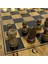 International Chess Style 23.5cm Vintage Che Katlanabilir Ahşap Taşınabilir Tavla Dama Hediyeler Için Satranç Taşları Dama Satranç Taşları (Yurt Dışından) 1
