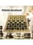 International Chess Style 23.5cm Vintage Che Katlanabilir Ahşap Taşınabilir Tavla Dama Hediyeler Için Satranç Taşları Dama Satranç Taşları (Yurt Dışından) 3