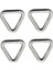 Delta Yüzük 4 x 25 mm Stili 5 Adet O Ring & D Ring Paslanmaz Çelik Cilalı Kaynaklı Genişlik Kayık Tekne Aksesuarları Deniz Şişme Bot (Yurt Dışından) 1