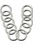 Delta Yüzük 4 x 25 mm Stili 5 Adet O Ring & D Ring Paslanmaz Çelik Cilalı Kaynaklı Genişlik Kayık Tekne Aksesuarları Deniz Şişme Bot (Yurt Dışından) 4