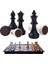 25CM Siyah Beyaz Stil 2021 Uluslararası Satranç Manyetik Katlama Satranç Tahtası Depolama Seyahat Gezileri Masası Carrom Oyunları Szachy Için Satranç Adamının Tam Seti (Yurt Dışından) 1