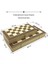 A 29X29CM Style Satranç Seti Ahşap Ahşap Dama Tahtası Masif Ahşap Parçalar Katlanır Satranç Tahtası High-End Bulmaca Satranç Oyunu Eğlence (Yurt Dışından) 3