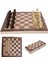 24 24CM Tarzı Büyük Manyetik Ahşap Katlanır Satranç Seti Keçeli Oyun Tahtası 44CM * 44CM Iç Depolama Yetişkin Çocuklara Hediye Aile Oyunu Satranç Tahtası (Yurt Dışından) 2