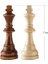 77 mm Tarzı Plastik Satranç Taşları Komple Chessmen Uluslararası Kelime Satranç Seti Siyah & Beyaz Satranç Taşları Eğlence Oyunu (Yurt Dışından) 1
