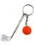 Turuncu Tarzı Golf Ball Club Key Chain Lightweight Backpack Pendant Car Keychain Fashion Split Keyring Car Key Holder 골프공 (Yurt Dışından) 1