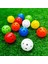 12 Adet Kırmızı Stil mm Hava Akışı Plastik Golf Topu, Içi Boş Uygulama Golf Topları Iç Mekan Dış Mekan Eğitim Malzemeleri Aksesuarları (Yurt Dışından) 2