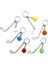Kırmızı Stil Golf Ball Club Key Chain Lightweight Backpack Pendant Car Keychain Fashion Split Keyring Car Key Holder 골프공 (Yurt Dışından) 5