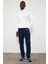 Erkek Smith Dark Blue Tapered Fit Jogger Jean Pantolon 1
