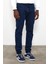 Erkek Smith Dark Blue Tapered Fit Jogger Jean Pantolon 3