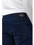 Erkek Smith Dark Blue Tapered Fit Jogger Jean Pantolon 4