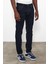 Erkek Edward Naturel Dark Blue Slim Straight Jean Pantolon 2