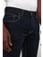 Erkek Edward Naturel Dark Blue Slim Straight Jean Pantolon 3