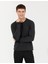 Erkek Antrasit Melanj Slim Fit Bisiklet Yaka Triko Kazak 50257038-VR081 1