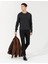 Erkek Antrasit Melanj Slim Fit Bisiklet Yaka Triko Kazak 50257038-VR081 2