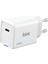 BX1P65G Gan 65W Type-C Pd Akım Korumalı ve LED Göstergeli Hızlı Şarj Cihazı Beyaz 1