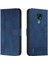 Motorola Moto E7 El Kayışı Flip Folio Cüzdan Pu Deri Için Telefon Kılıfı (Yurt Dışından) 5