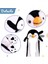 Penguen Şapka Kulakları Hareket Eden Işıklı Modlu Peluş Tavşan Şapka 2