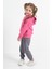 3563 3-7 YAŞ LITTLE FLOWER BASKILI 2İPLİK MEVSİMLİK KIZ TAKIM - KIZ ÇOCUK TAKIM 4