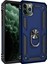 Apple iPhone 11 Pro Kılıf Sofya Yüzüklü Silikon Kapak - Lacivert 1